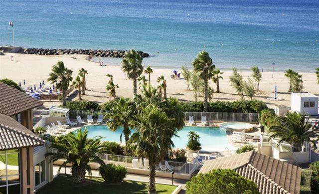 Port Frejus Cap Hermes Vue Mer Et Port Pieds Dans L'Eau Piscine Pkg Luaran gambar
